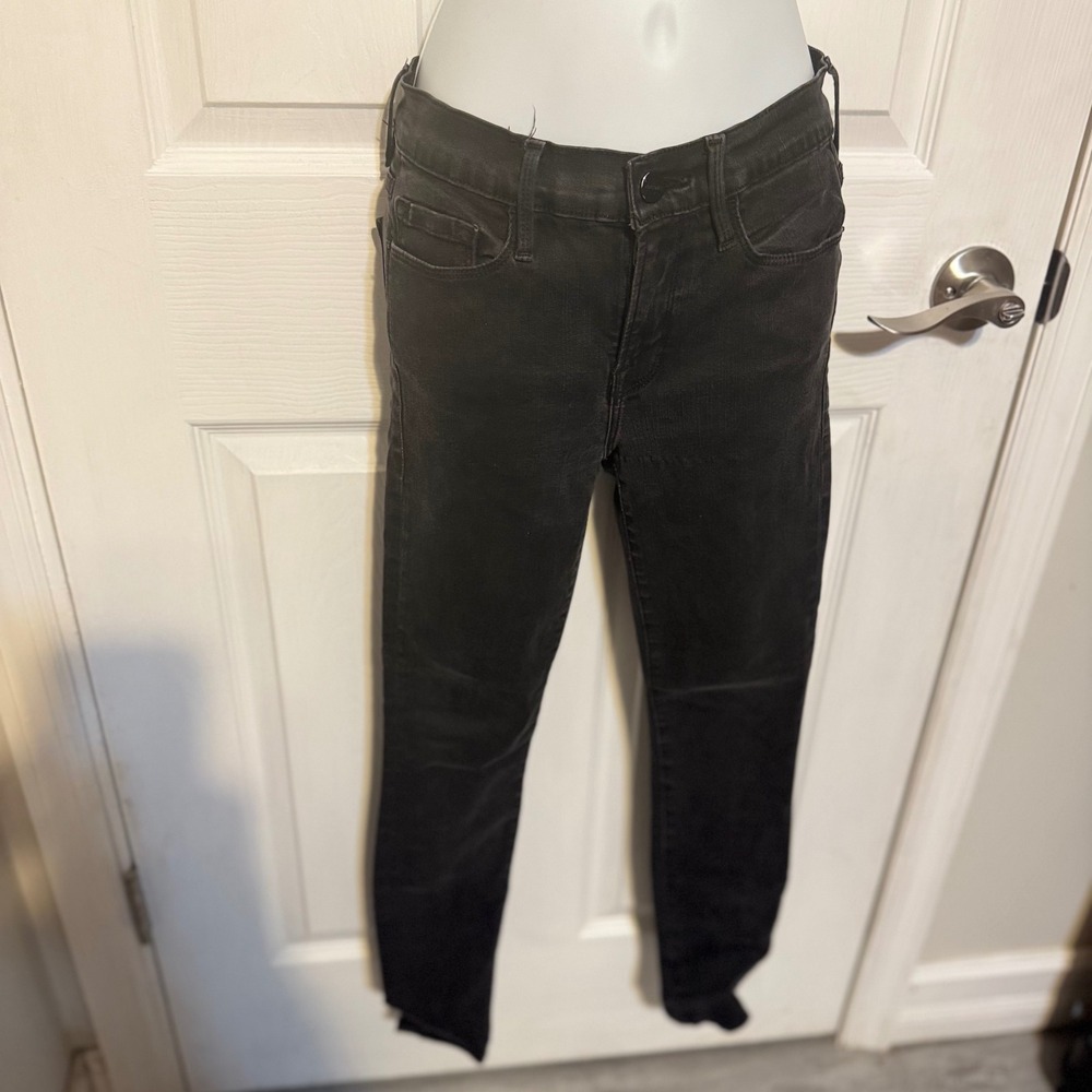 Frame Denim Le Skinny de Jeanne Black Skinny Jeans Size 26 Womens